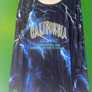 California Lightning Graphic Long Sleeve Shirt